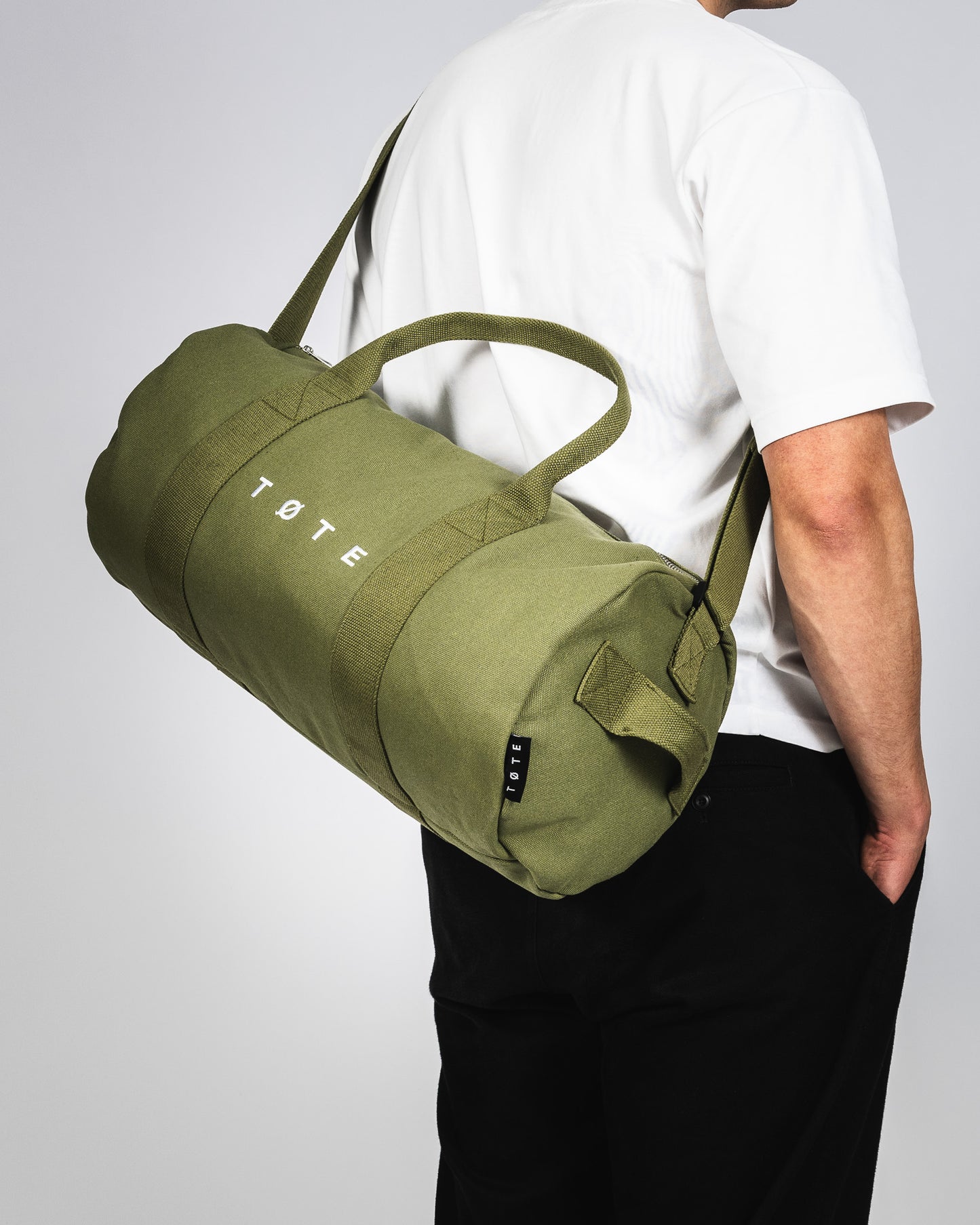 Khaki Green Duffel Bag