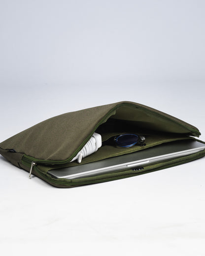 Khaki Green Laptop Sleeve