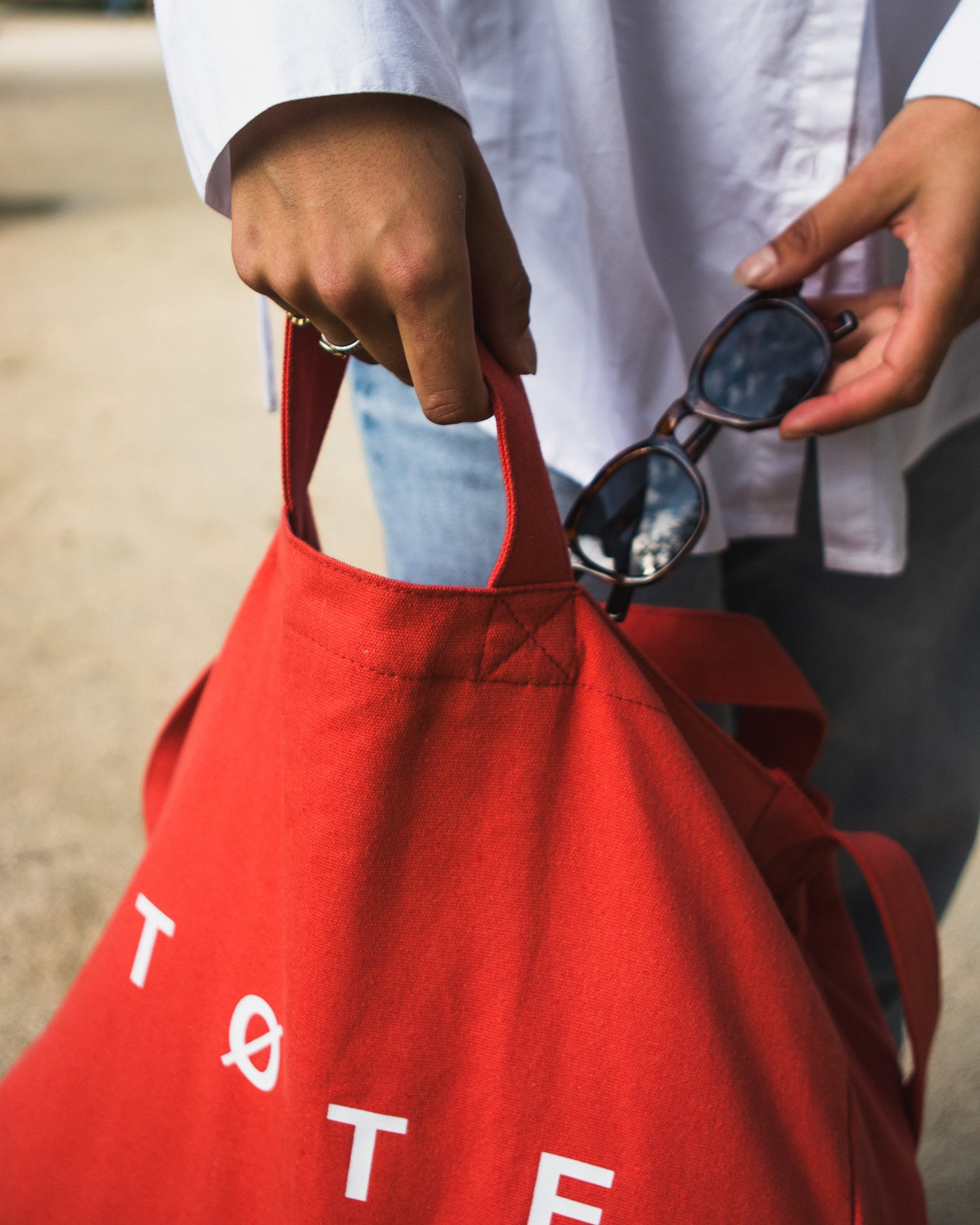 Washed Orange TØTE Bag-tote bag-TØTE