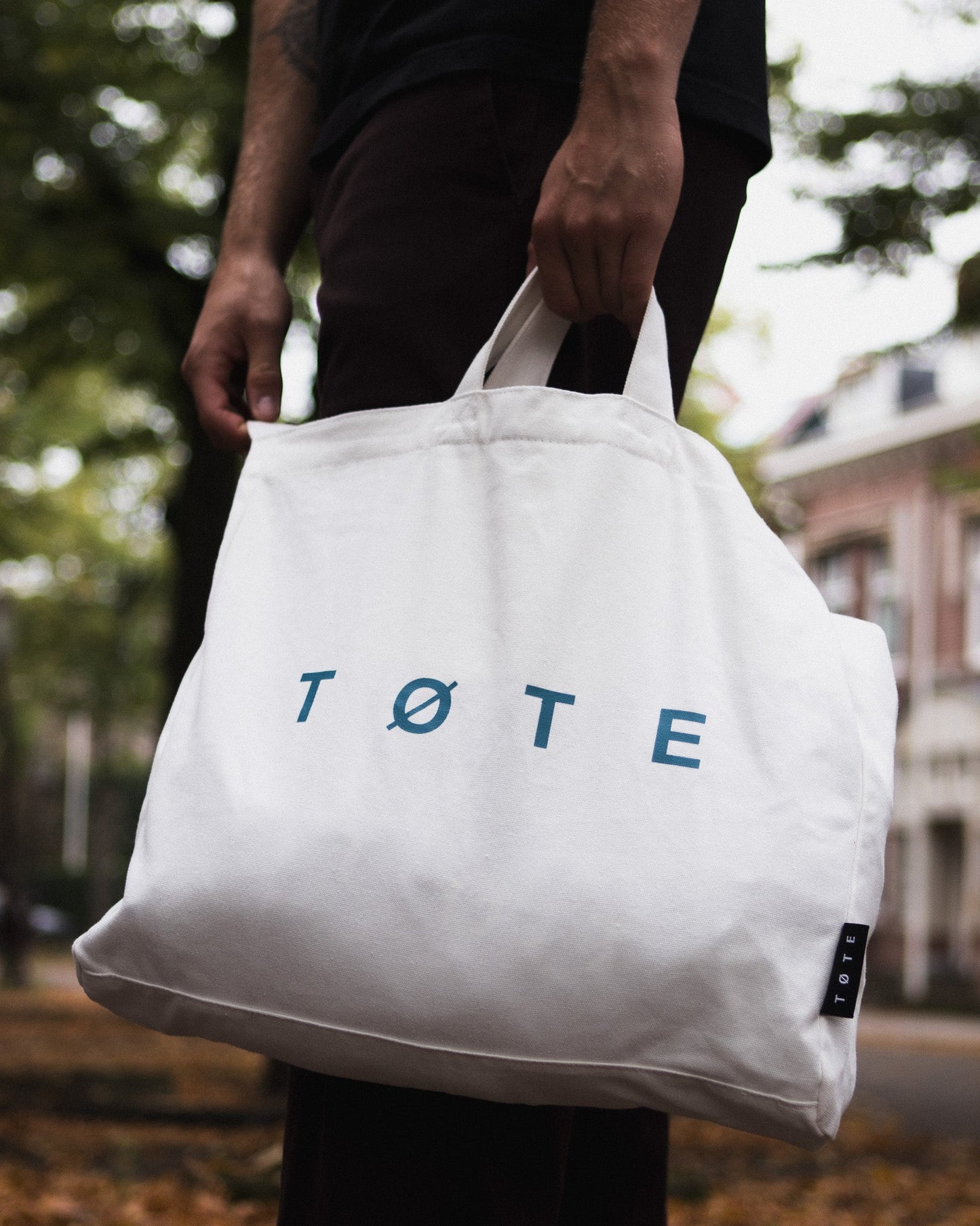 Off White/Blue TØTE Bag-tote bag-TØTE