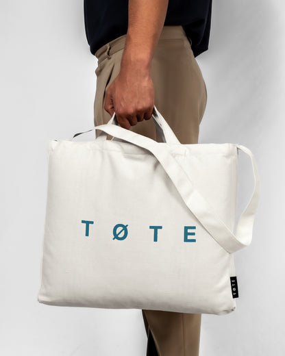 Off White/Blue TØTE Bag-tote bag-TØTE