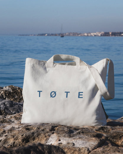 Off White/Blue TØTE Bag-tote bag-TØTE